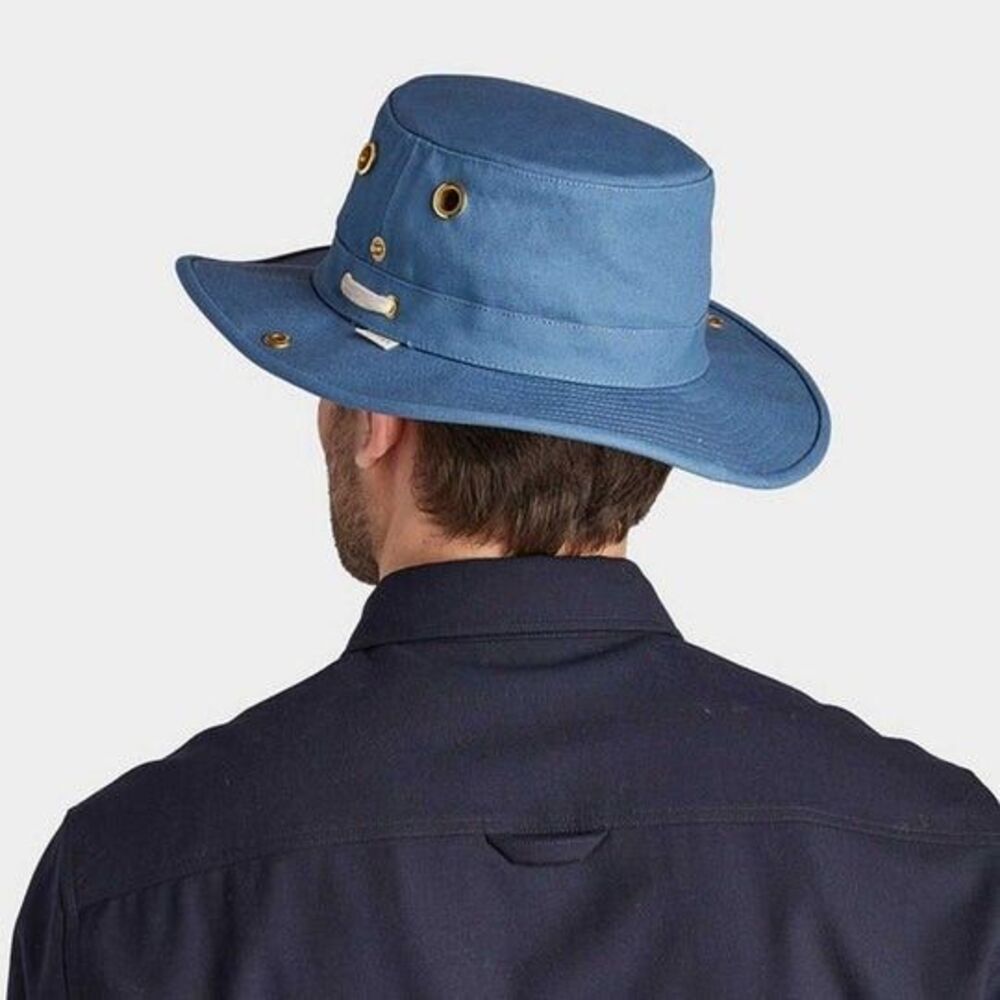 Tilley The Wanderer Classic T3 Hat Size 7 5/8 Blue Made In Canada - Picture 6 of 7